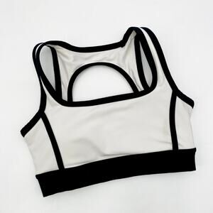 Abercrombie & Fitch YPB White & Black Sports bra